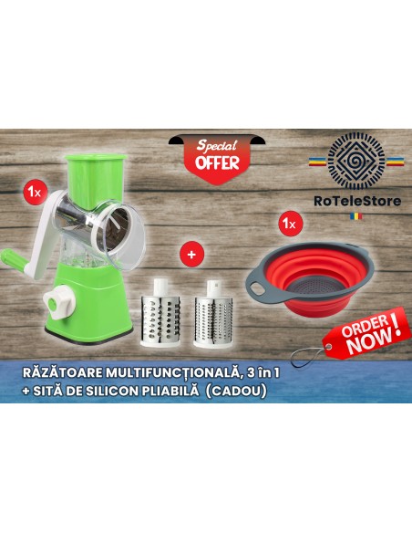 Special Offer: Ms. and Mr. Practice 3 in 1 Magic Roller Cutter + Free Ms. and Mr. Practice Drain Basket