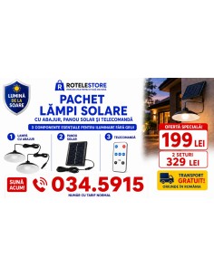Set 2 lămpi cu abajur și...